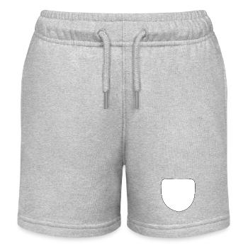 Weiße falsche Tasche - Kinder Organic Joggingshorts Mini Bolter von Stanley/Stella - Grau meliert - Vorne