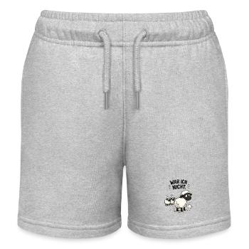 Wolkige Schäfchen Parade - Kinder Organic Joggingshorts Mini Bolter von Stanley/Stella - Grau meliert - Vorne