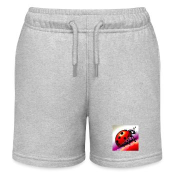 ladybird - Kids Organic Sweat Shorts by Stanley/Stella - heather grey - Front