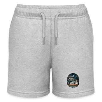 Étoiles allumées - vie quotidienne éteinte - Short de jogging enfant bio Stanley/Stella - gris chiné - Devant