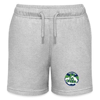 La Casba, Logo Sticker - Discothèque Audierne - Short de jogging enfant bio Stanley/Stella - gris chiné - Devant