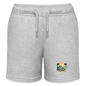 T-shirt de plage Salty Soul - Short de jogging enfant bio Stanley/Stella - gris chiné - Devant