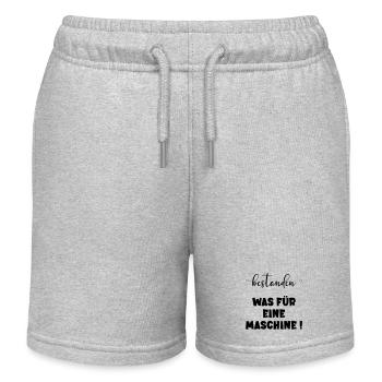 Abschluss Bestanden - Maschine - Kinder Organic Joggingshorts Mini Bolter von Stanley/Stella - Grau meliert - Vorne
