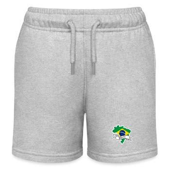 Brésil - Short de jogging enfant bio Stanley/Stella - gris chiné - Devant