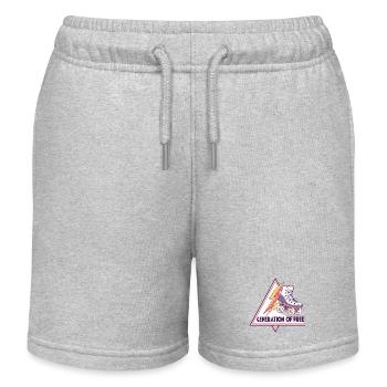Generation der Freiheit SkateLogo - Kinder Organic Joggingshorts Mini Bolter von Stanley/Stella - Grau meliert - Vorne