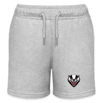 Blaireau Mascotte Logo Sport Musculation Gaming - Short de jogging enfant bio Stanley/Stella - gris chiné - Devant