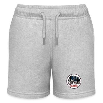 Lost Place Caching - Kids Organic Sweat Shorts by Stanley/Stella - heather grey - Front