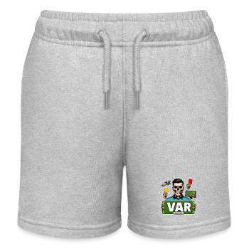 SkullCostume World Edition: VAR-Schiedsrichter - Kinder Organic Joggingshorts Mini Bolter von Stanley/Stella - Grau meliert - Vorne