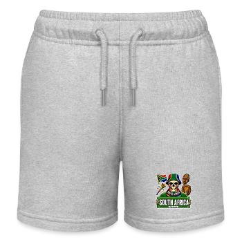 SkullCostume World Edition: Südafrika - Kinder Organic Joggingshorts Mini Bolter von Stanley/Stella - Grau meliert - Vorne