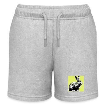 Kaninchen - Kinder Organic Joggingshorts Mini Bolter von Stanley/Stella - Grau meliert - Vorne