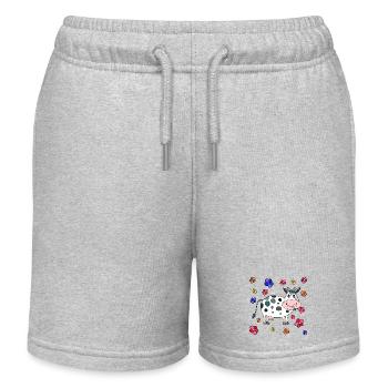 Kuh - Kinder Organic Joggingshorts Mini Bolter von Stanley/Stella - Grau meliert - Vorne