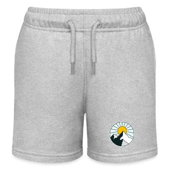Sun over Mountains Circle Print - Kinder Organic Joggingshorts Mini Bolter von Stanley/Stella - Grau meliert - Vorne