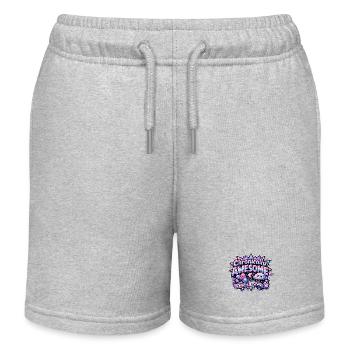 Chronisch großartig - Kinder Organic Joggingshorts Mini Bolter von Stanley/Stella - Grau meliert - Vorne