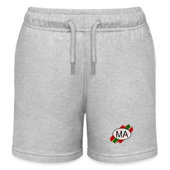 Kennzeichen_MA für Marokko - Kinder Organic Joggingshorts Mini Bolter von Stanley/Stella - Grau meliert - Vorne