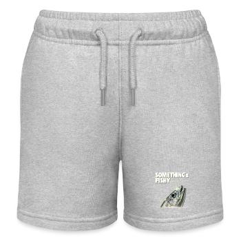 Cadeau de design artistique Poisson Brillant Poisson Cosmique - Short de jogging enfant bio Stanley/Stella - gris chiné - Devant