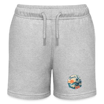 Coucher de soleil au Beach Club Retro - Short de jogging enfant bio Stanley/Stella - gris chiné - Devant