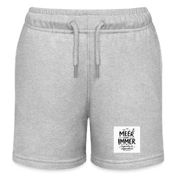 Meer geht immer – irgendwo - Kinder Organic Joggingshorts Mini Bolter von Stanley/Stella - Grau meliert - Vorne
