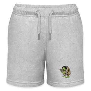 Troll avide avec clavier - Short de jogging enfant bio Stanley/Stella - gris chiné - Devant