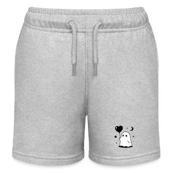 Cœur sombre d’horreur adorable Kawaii - Short de jogging enfant bio Stanley/Stella - gris chiné - Devant