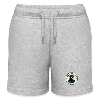Singe Fou Singe Polo Vert - Short de jogging enfant bio Stanley/Stella - gris chiné - Devant