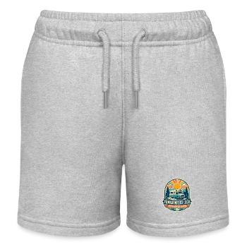Familienreise 2026 Camper Vintage - Kinder Organic Joggingshorts Mini Bolter von Stanley/Stella - Grau meliert - Vorne