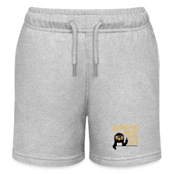 Social Media Seriously Harms Mental Health Pinguin - Kinder Organic Joggingshorts Mini Bolter von Stanley/Stella - Grau meliert - Vorne