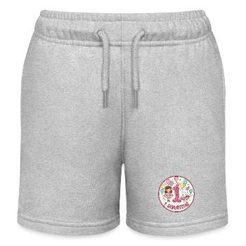 1. Geburtstag Ballerina  - Kinder Organic Joggingshorts Mini Bolter von Stanley/Stella - Grau meliert - Vorne