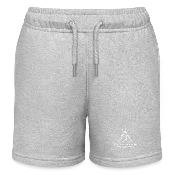 Geschwister Team 2027 – High Five Familie Vektor - Kinder Organic Joggingshorts Mini Bolter von Stanley/Stella - Grau meliert - Vorne