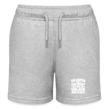 Ich Hab Nicht Mehr Zeit – Ich Hab Nur Geduld - Kinder Organic Joggingshorts Mini Bolter von Stanley/Stella - Grau meliert - Vorne