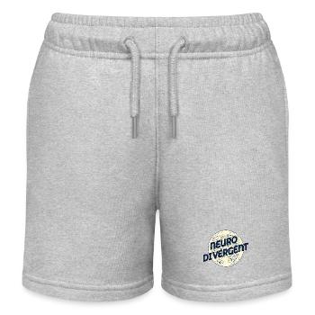 NEURODIVERGENT NEURODIVERSITY - Kids Organic Sweat Shorts by Stanley/Stella - heather grey - Front