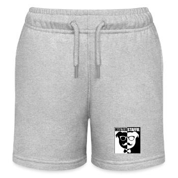 Mister Staffie - 011 - Kids Organic Sweat Shorts by Stanley/Stella - heather grey - Front