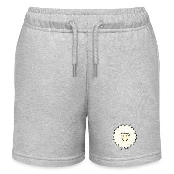 süßes Schaf - Kinder Organic Joggingshorts Mini Bolter von Stanley/Stella - Grau meliert - Vorne