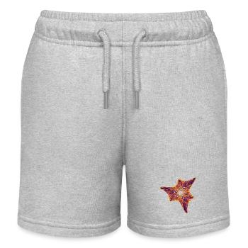 Sternenflamme - Chaoskunst - Kinder Organic Joggingshorts Mini Bolter von Stanley/Stella - Grau meliert - Vorne