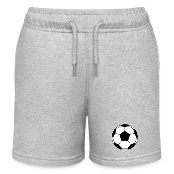 Soccer Ball Sports Sports Soccer Fan Ball - Kids Organic Sweat Shorts by Stanley/Stella - heather grey - Front