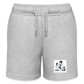 Laboratory scientist with pipette - Kids Organic Sweat Shorts by Stanley/Stella - heather grey - Front