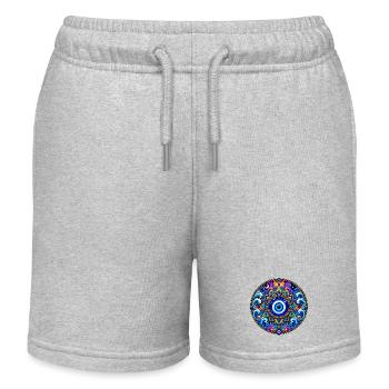 Nazar Boncuk - Kinder Organic Joggingshorts Mini Bolter von Stanley/Stella - Grau meliert - Vorne