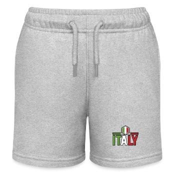 Italie Italien Italien Italie - Short de jogging enfant bio Stanley/Stella - gris chiné - Devant
