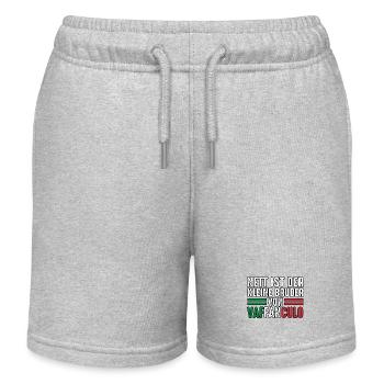 Italien Italiener Vaffanculo - Kinder Organic Joggingshorts Mini Bolter von Stanley/Stella - Grau meliert - Vorne