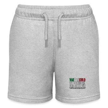 Italien Italiener Vaffanculo - Kinder Organic Joggingshorts Mini Bolter von Stanley/Stella - Grau meliert - Vorne