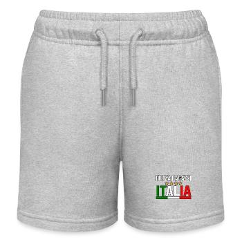 Italie Italien Italien Italie - Short de jogging enfant bio Stanley/Stella - gris chiné - Devant