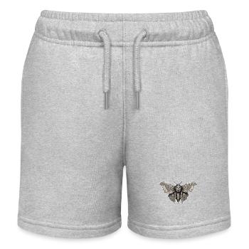 Papillon de nuit / animal / insecte / larve / ravageur - Short de jogging enfant bio Stanley/Stella - gris chiné - Devant