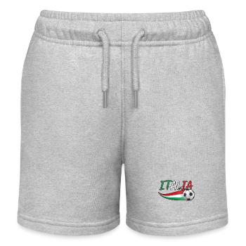 Italie Italien Italien Italie - Short de jogging enfant bio Stanley/Stella - gris chiné - Devant