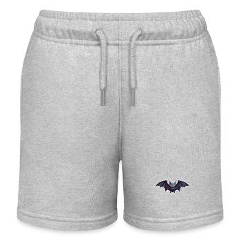 Chauve-souris / Vampire / Dracula / Animal / Halloween - Short de jogging enfant bio Stanley/Stella - gris chiné - Devant