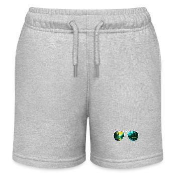 Sonnenbrille / Reflektion / Wald / Spiegelung - Kinder Organic Joggingshorts Mini Bolter von Stanley/Stella - Grau meliert - Vorne