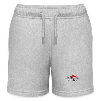 Croates Croate Croate Hrvatska Battement de cœur - Short de jogging enfant bio Stanley/Stella - gris chiné - Devant
