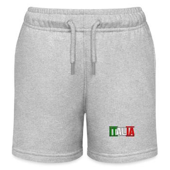 Italie Italien Italien Italie - Short de jogging enfant bio Stanley/Stella - gris chiné - Devant