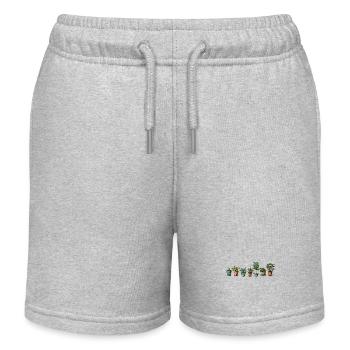 Zimmerpflanze / Topfpflanze / Dekoration / Topf - Kinder Organic Joggingshorts Mini Bolter von Stanley/Stella - Grau meliert - Vorne