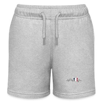 French French France - Kids Organic Sweat Shorts by Stanley/Stella - heather grey - Front