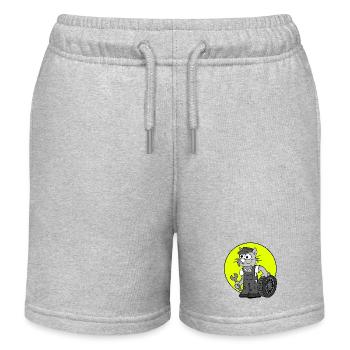 Beruf KFZ-Mechaniker Retro - Kinder Organic Joggingshorts Mini Bolter von Stanley/Stella - Grau meliert - Vorne