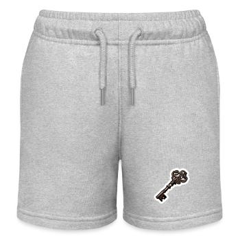 Clé / Serrure / Verrouillé / Sécurité - Short de jogging enfant bio Stanley/Stella - gris chiné - Devant